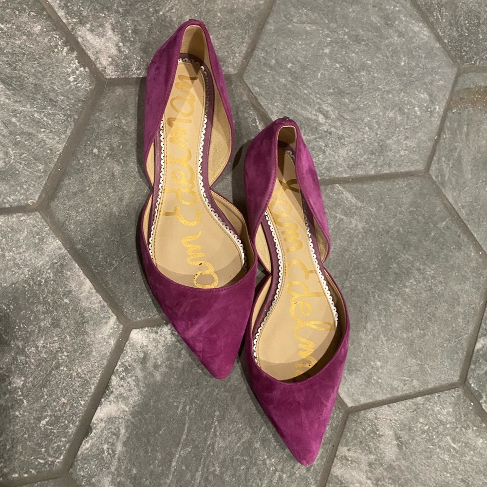 Size 8, lightly used, purple, Sam Edelman flats.